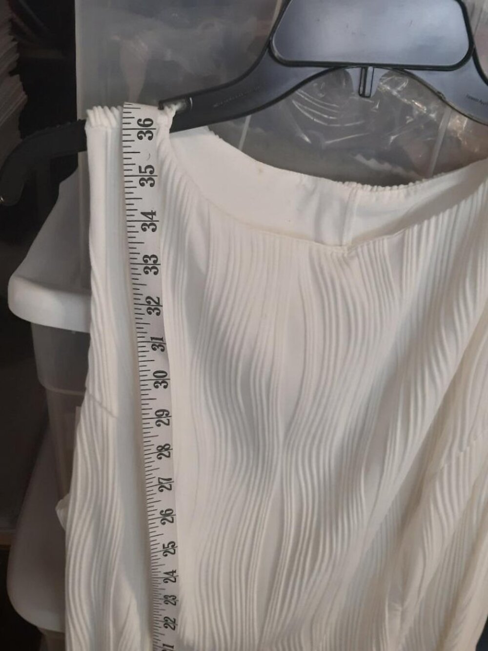 NEW ! Women Textured White Boat Neck Sleeveless Midi Dress White Size 3XL - Picture 2 of 7